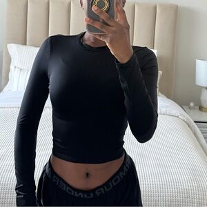 Black Basic Fitted Solid Shirt